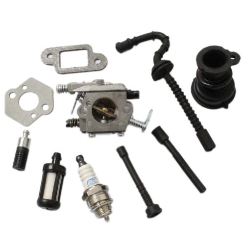New Pack of Carburetor Gasket Fuel Oil Filter Line Spark Plug Intake Manifold Impulse Pipe fit for Stihl MS210 MS230 MS250 021 023 025 Chainsaw Parts