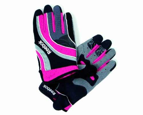 Reebok Damen Fahrradhandschuhe, mehrfarbig rosa/schwarz/grau/wei&szlig;, S, RCA1-14007 Preisvergleich