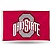 Rico Industries NCAA Single Sided Banner Flag with Grommets Ohio State Buckeyes Team Color 3' x 5'