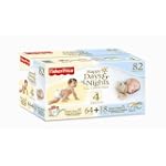 Fisher-Price Happy Days & Happy Nights Baby Diapers Value Pack, Size 4, 82 Count