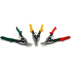 3 Aviation Tin Snips Straight Cut Metal Cutting Tools