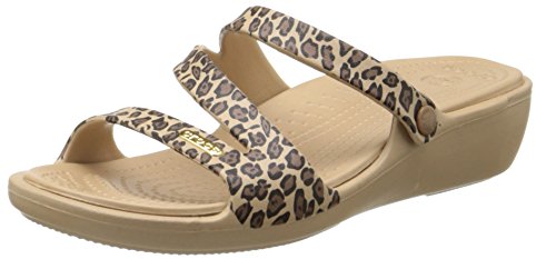 crocs Women's Patricia Leopard Wedge