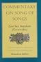 Commentary on Song of Songs (Yale Judaica Series)