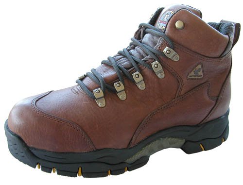 411HX2B maL Mens Rocky® Waterproof Sawblade Steel Toe Boots Brown