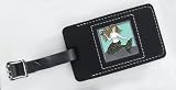 Mermaid Blonde Leather Luggage Tag