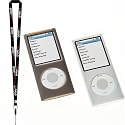 Groov-e Silicone Twin Pack Case For 5th Gen iPod Nano 8Gb &  16Gb - Black and Clear.