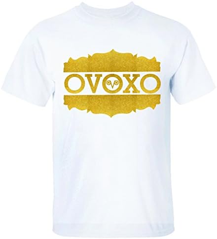 GEKK Men's Drake OVOXO Cool Logo Graphic T Shirt white L
