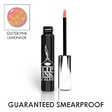 LIP INK Organic Vegan 100% Smearproof Liquid Lip Stain, Glitter Pink Lemonade