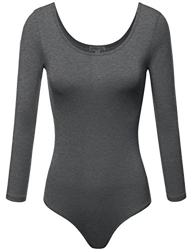 FPT Womens Basic 3/4 Sleeve Scoopneck Bodysuit