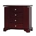 Mele & Co. Shannon Musical Jewelry Box in Cherry Finish