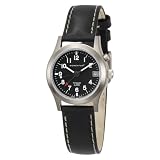 Momentum Womens 1M-SP51B2 Pathfinder Black Dial Black Nautica Leather Watch