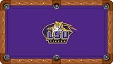 LSU Pool Table Felt - Professional 8ft - LSU Tigers Logo