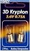 2 Pack, 3D, Kpr103 Krypton Bulb, 3.6V, 0.75A, Use In 3D Flashlights.