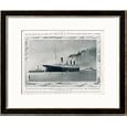 The Ss Titanic Leaving Southampton to Embark on Its Ill-Fated Journey Framed Art Poster Print, 33x27