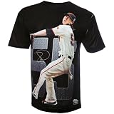 MLB Men's San Francisco Giants Tim Lincecum Sublimated High Definition Photo Tee Shirt (Graphite) (Giants, Medium)
