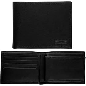Fossil Mens Small Leather - Chicago Passcase (Color: Black)
