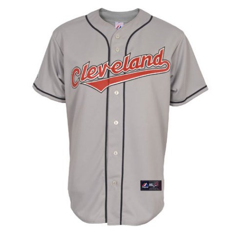 Cleveland Indians Replica Road Jersey - Grey XX Large