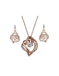 Generic Women 18k Gold Plated Set Necklace Earrings