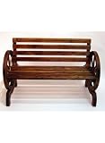 Wooden Cartwheel Bench