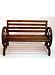 Wooden Cartwheel Bench