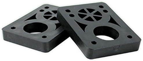 Elevators Risers 1/2" Black Urethane Skateboard Riser Pads (Set of 2)