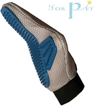 Dog&amp;Cat Grooming Gloves - Pet Hair Removal Brush - Deshedding &amp; Massaging Tool for Short &amp; Long Hair - Gentle Grooming Mitts - Your Pet Will Love It