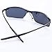 Polarized Aviator Sunglasses Metal Boating Rectangle Half Frame Black Resin Lens for Men 100UV Protection Driving Summer Beach Golf Fishing