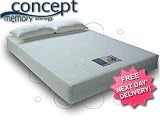 Concept Premium 4000 Single 3'0 Memory Foam Mattress. Free Upgrade Choice 8 or 10 Depth. FREE NEXT DAY UK DELIVERY*