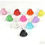 Bluecell Heart Design 10 Colors plastic Crystal Anti Dust Cap Plug Earphone Jack 3.5mm for iPhone5 4 4s 3Gs iPod Touch / iPad