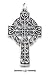 Jewelry : Sterling Silver Antiqued Celtic Cross Charm