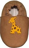 Tibet PLATEAU soft soled infant full grain leather baby shoes giraffe