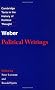Weber: Political Writings (Cambridge Texts in the History of Political Thought)