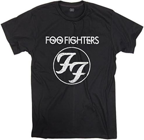 ShirtInspire Women's Foo Fighters Unisex Black T-Shirt Tee Large