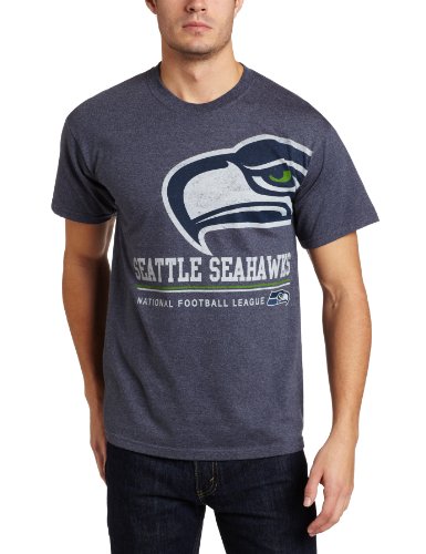 NFL Men's Seattle Seahawks Submariner Short Sleeve T-Shirt (Athletic Navy Heather, X-Large)