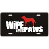 New Greater Swiss Mountain Dog / Wipe Your Paws License Plate Dog