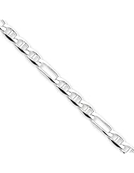 Sterling Silver 18in 4.50mm Figaro Anchor Necklace Chain. Metal Wt- 13.4g