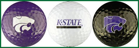 Kansas State University Wildcats Ncaa College Sports Golf Balls 3 Piece Gift Set