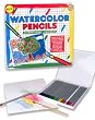 ALEX TOYS WATERCOLOR PENCILS AND BRUSH IN TIN BOX