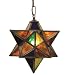 LAMPS BEAUTIFUL Victorian Multi Colored Moravian Star Hanging Pendant by Meyda Tiffany--Excellent customer service--see our feedback.
