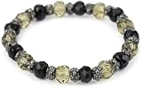 1928 Jewelry Super Stretch Hematite Tone Beaded Bracelet