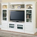 Parker House HAR-100-4X Hartford Collection X-pandable Entertainment Wall - 4 Piece in Vintage White