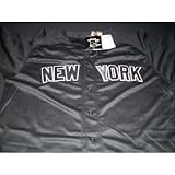 Derek Jeter Majestic Alternate Road Black New York Yankees Jersey (54)