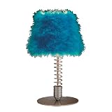 LumiSource Wiggle Table Lamp, Turquoise Shade