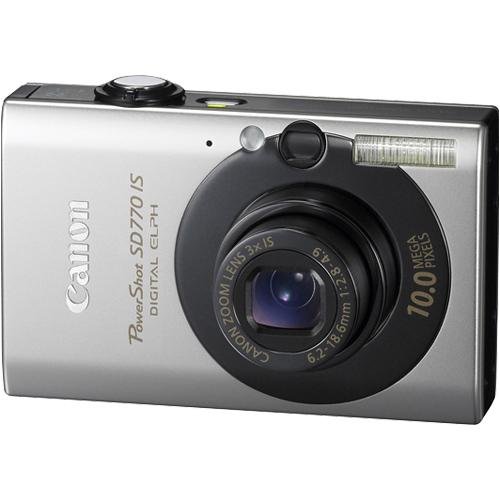 Canon PowerShot SD770IS 10MP Digital Camera with 3x Optical Image Stabilized Zoom (Black)