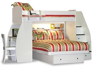 Amazon.com - Sierra Twin over Full L-Shaped Bunk Bed with ...