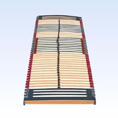 7 Zonen Lattenrost Rhodos NV 44 Leisten Triokautschukkappen Lattenroste Mittelgurt 100x200 cm