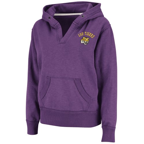 NCAA Louisiana State Fightin Tigers Balance Pullover Fleece Hoodie (Purple, Large)