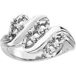 14K White Gold Mother's Ring - 7 Gemstone -- YOU CHOOSE THE COLORS!