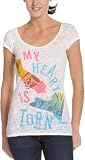Mighty Fine Juniors' Bi-Coastal Tee,Linen,Large