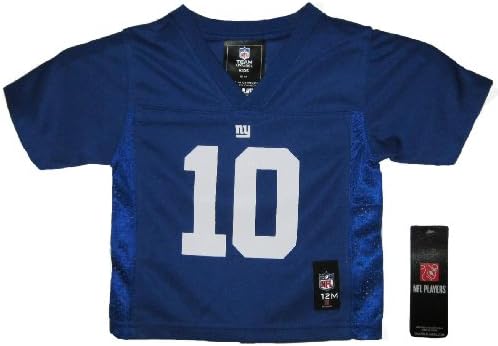 NFL NJ Giants #10 Eli Manning Baby & Kids Football Jerseys (3T)